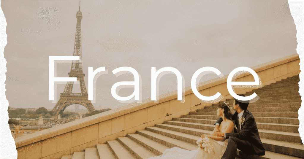 France Eiffel Tower wedding