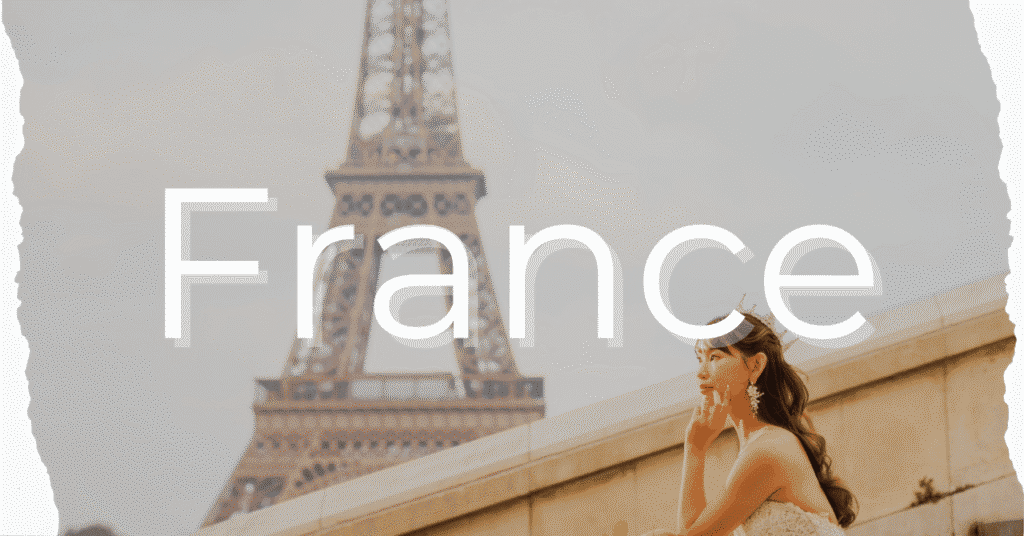 France Eiffel Tower wedding